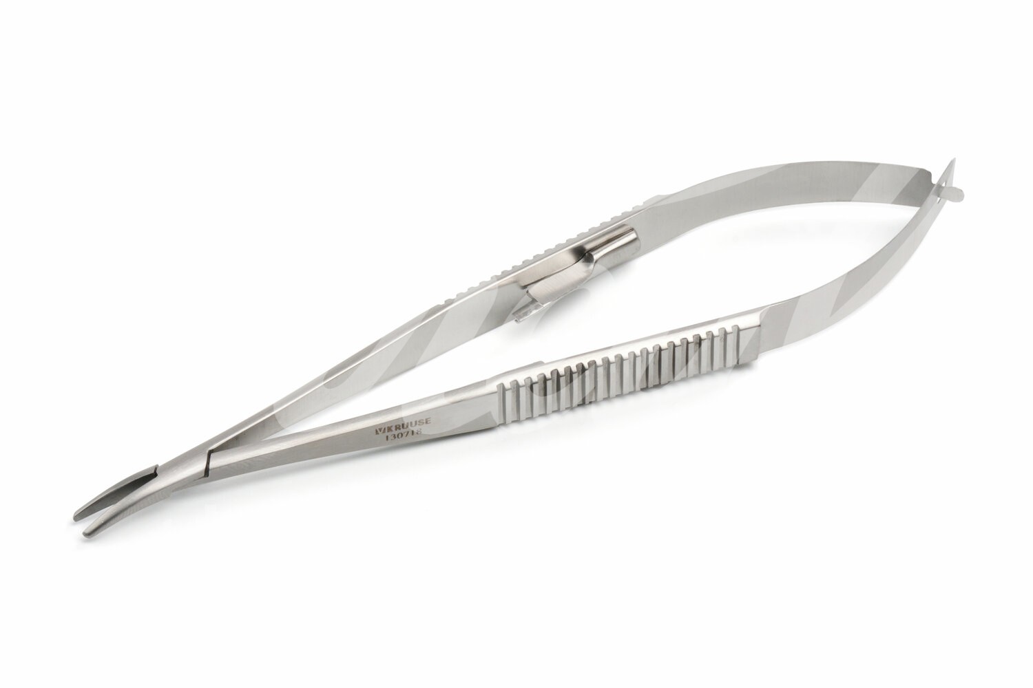 KRUUSE Nadelhalter Castroviejo Micro 15.0 cm gebogen m.Sperre 1 Stück