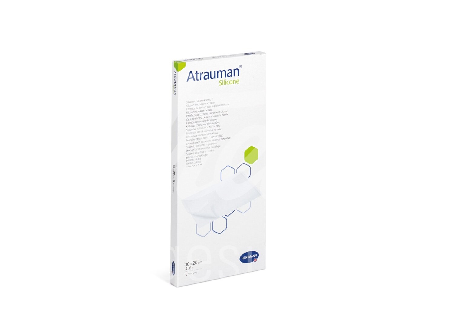 Atrauman Silicone 10x20cm steril 5 Stk