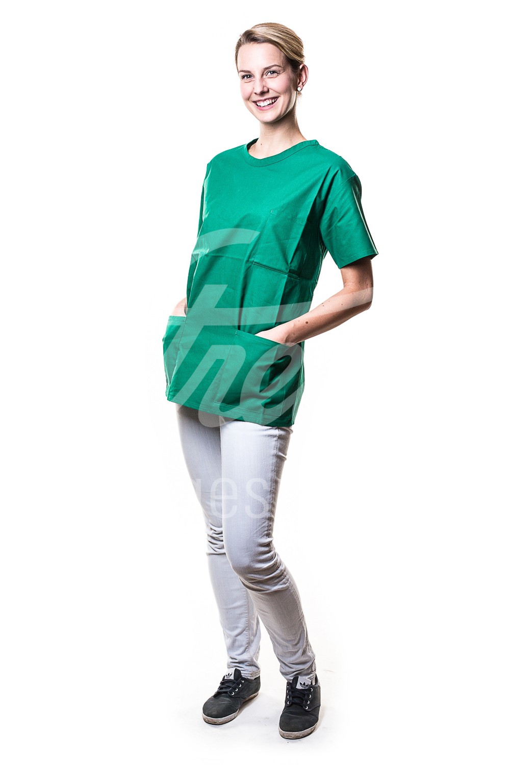 OP-Kasack Bern forstgrün Gr.0 = XS 1 Stück