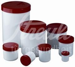 Salbenkruken 1000g / 1250ml m. rotem Schraubdeckel 1 Stück Salbenkruken 1000g / 1250ml m. rotem Schraubdeckel 1 Stück