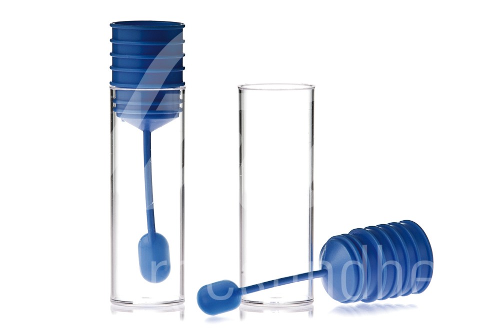 Kotröhrchen mit montiertem Löffel im Deckel 100 Stück