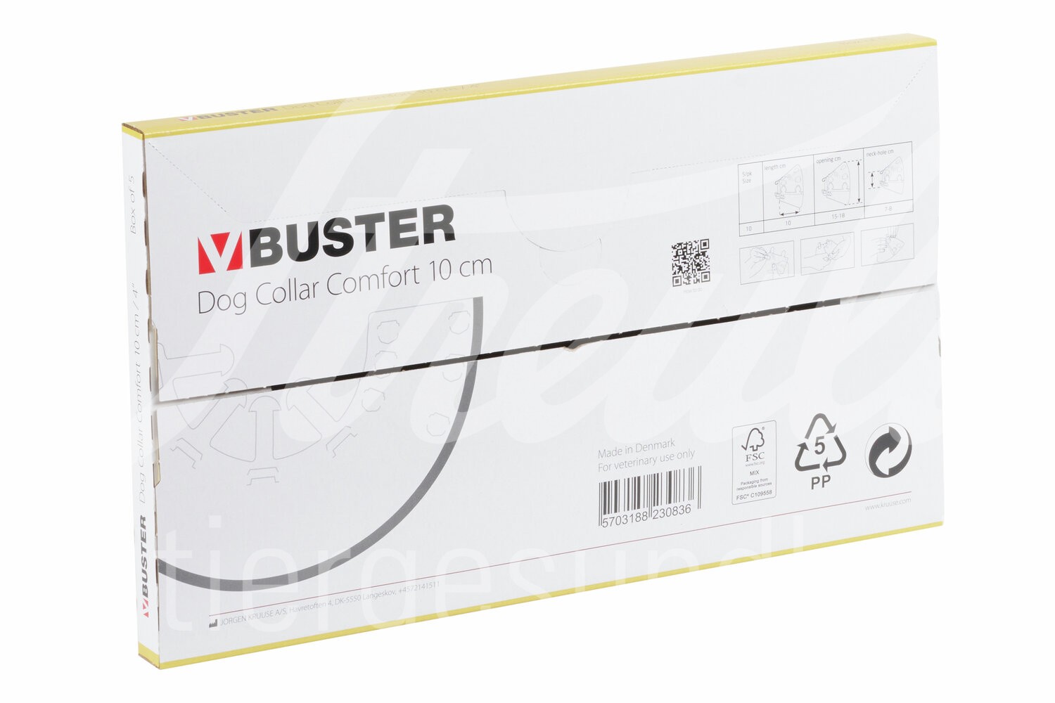 BUSTER Halskragen Comfort transp. Schnell-Versch. 10cm 5Stk BUSTER Halskragen Comfort transp. Schnell-Versch. 10cm 5Stk