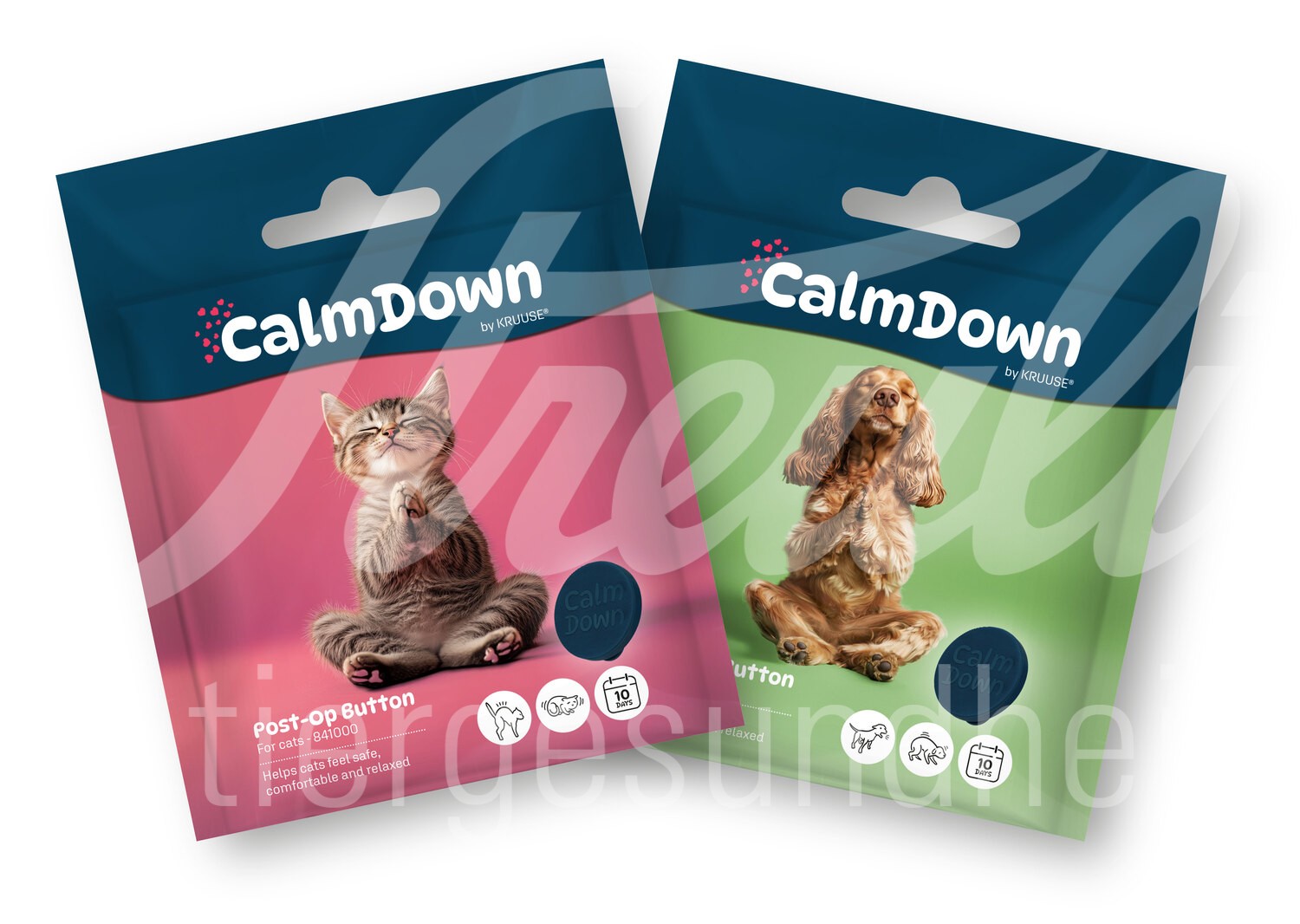 CalmDown Katze Post-OP 1 Button für Halskragen by Kruuse CalmDown Katze Post-OP 1 Button für Halskragen by Kruuse