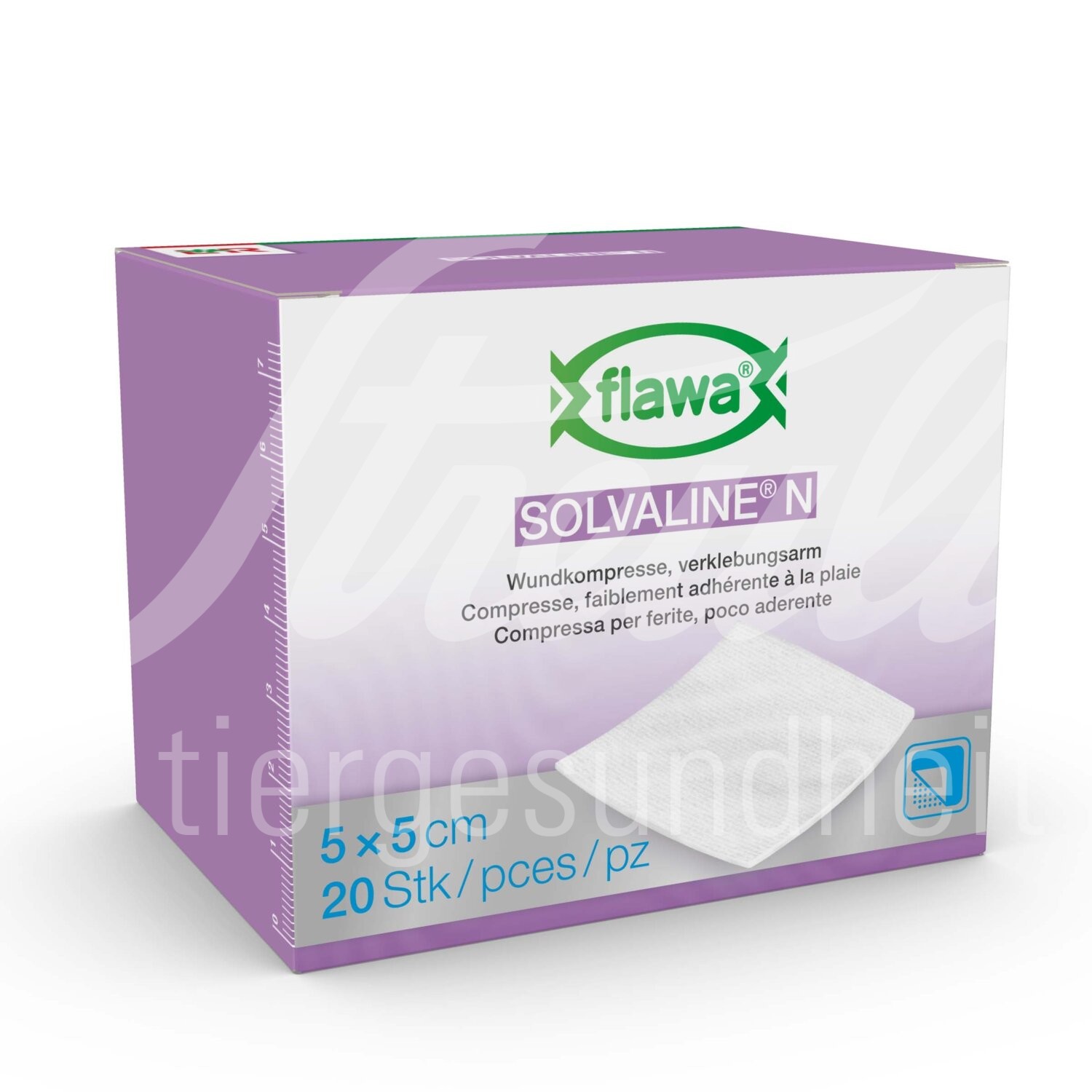 Flawa Solvaline N Kompressen 10x10cm steril 25 Stk