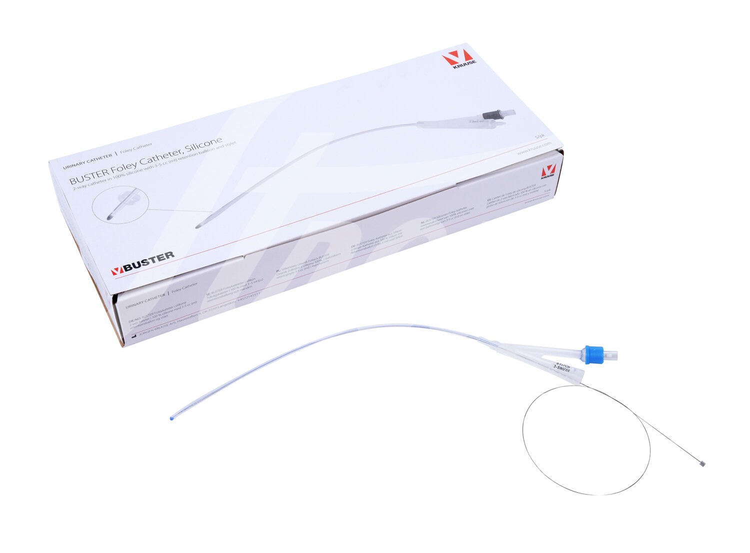BUSTER Foley Harn Katheter 3.3 mm x 30 cm Silikon 5 Stück