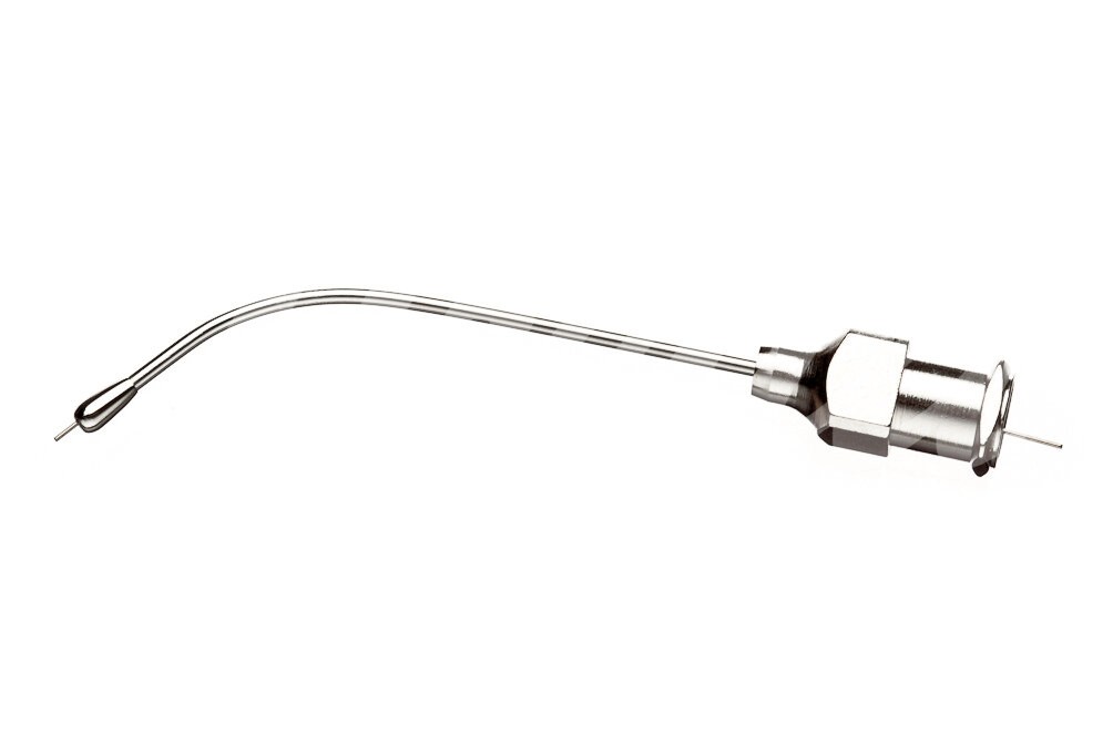 Knopfkanüle gebogen 1,0 x 40 mm mit Knopf C 1 Stück