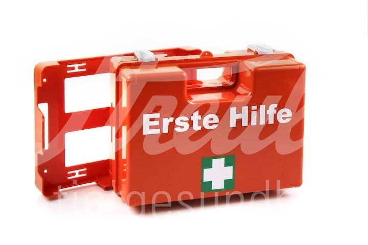 Erste-Hilfe-Koffer mit Wandhalterung ohne Inhalt 1 Stück Erste-Hilfe-Koffer mit Wandhalterung ohne Inhalt 1 Stück