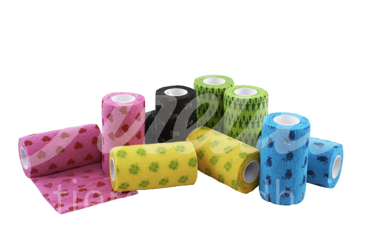 KRUUSE Fun Flex Pet Bandagen 10 cm x 4.5 m assortiert 10Stk. KRUUSE Fun Flex Pet Bandagen 10 cm x 4.5 m assortiert 10Stk.