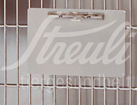 Klemmbrett DIN A5 23x15cm für Edelstahlkäfige Vetinox 1 Stück