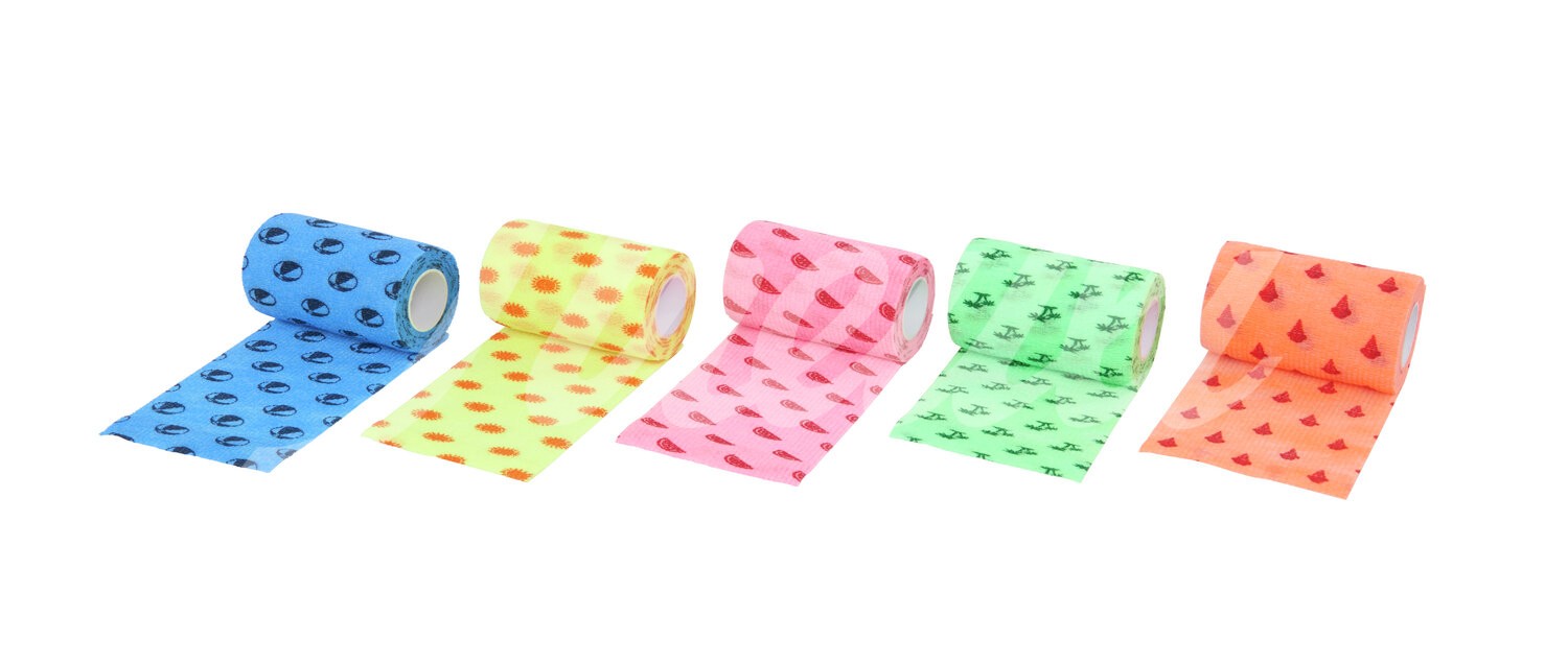 KRUUSE Fun Flex Sommer Bandagen 10cm x 4.5m assort. 10Stk.