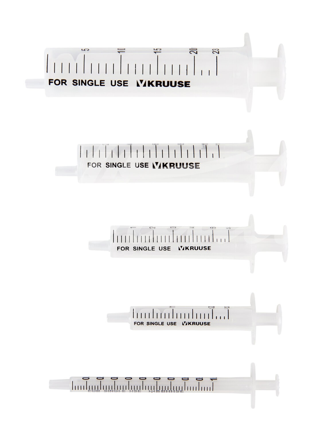 KRUUSE Einmalspritze 2-teilig Luer 5ml (5.8 ml) 100 Stück
