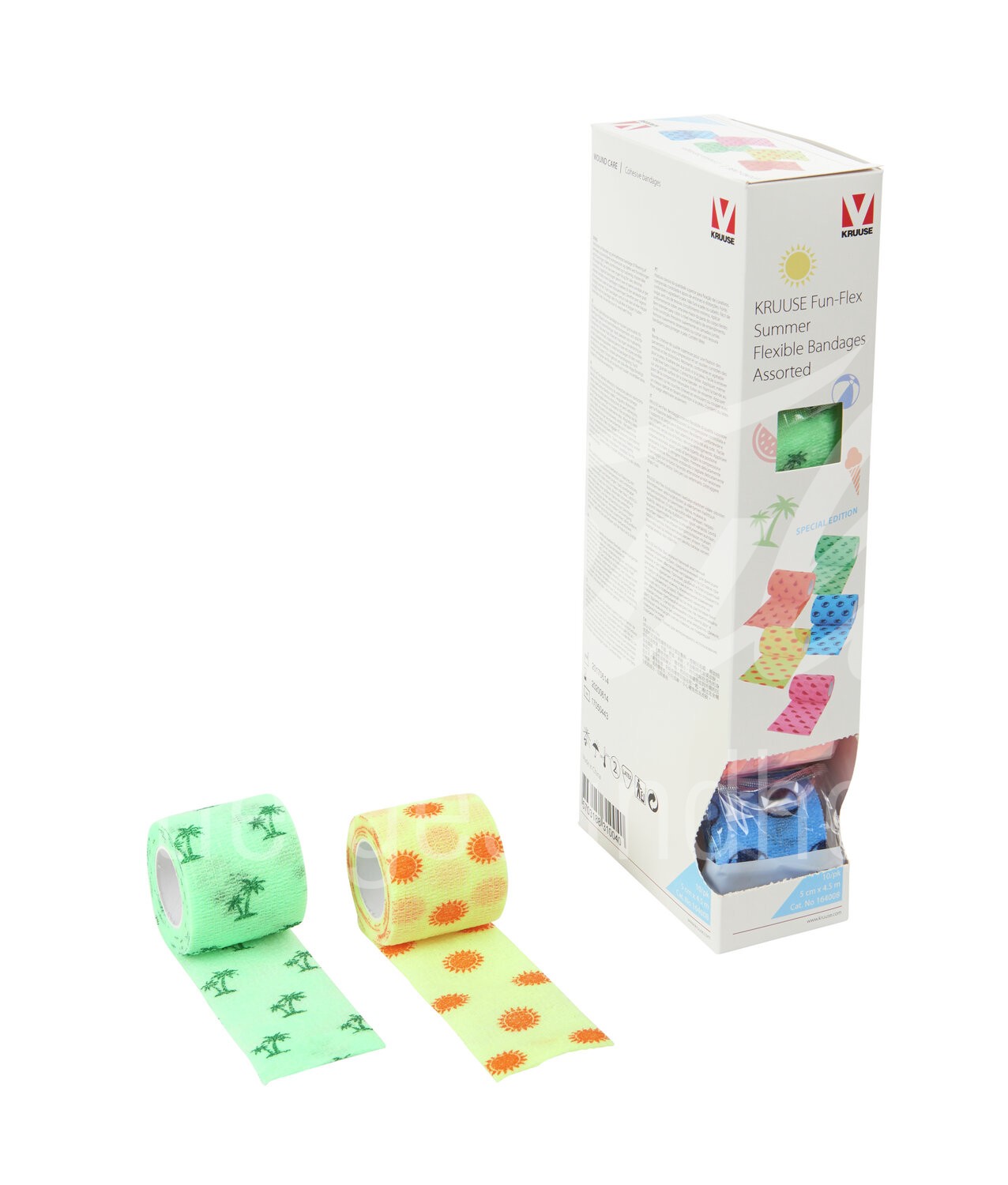 KRUUSE Fun Flex Sommer Bandagen 5cm x 4.5m assort. 10Stk.