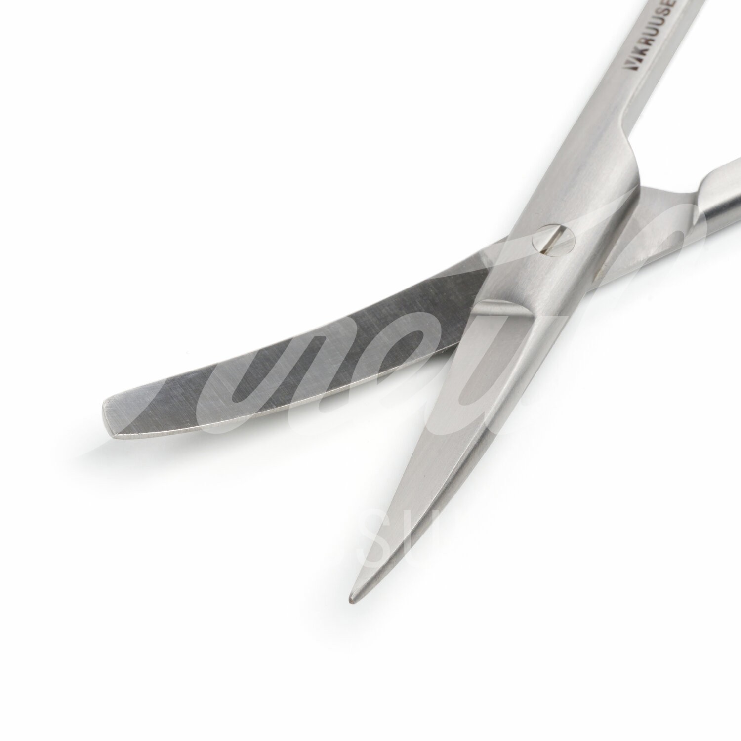KRUUSE chirurgische Schere 14.5 cm spitz/stumpf gebogen 1 Stück