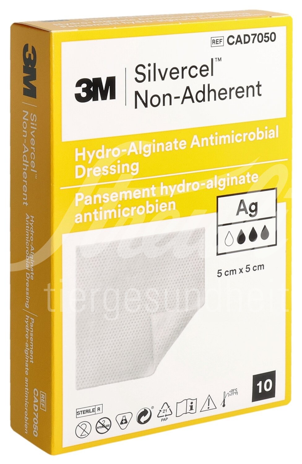 SILVERCEL NON ADHERENT Silberhaltige Wundauflage 5x5cm nichthaftend 10 Stk SILVERCEL NON ADHERENT Silberhaltige Wundauflage 5x5cm nichthaftend 10 Stk