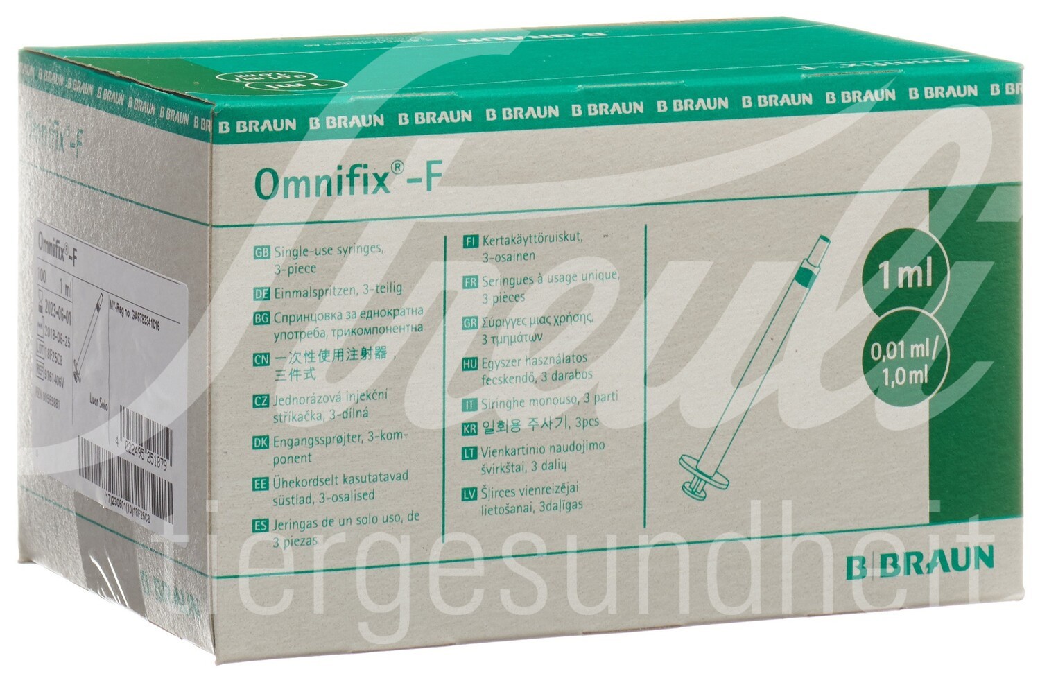 Omnifix-F Spritze Solo 1ml LS Tuberkulin/Heparin 100 Stk Omnifix-F Spritze Solo 1ml LS Tuberkulin/Heparin 100 Stk