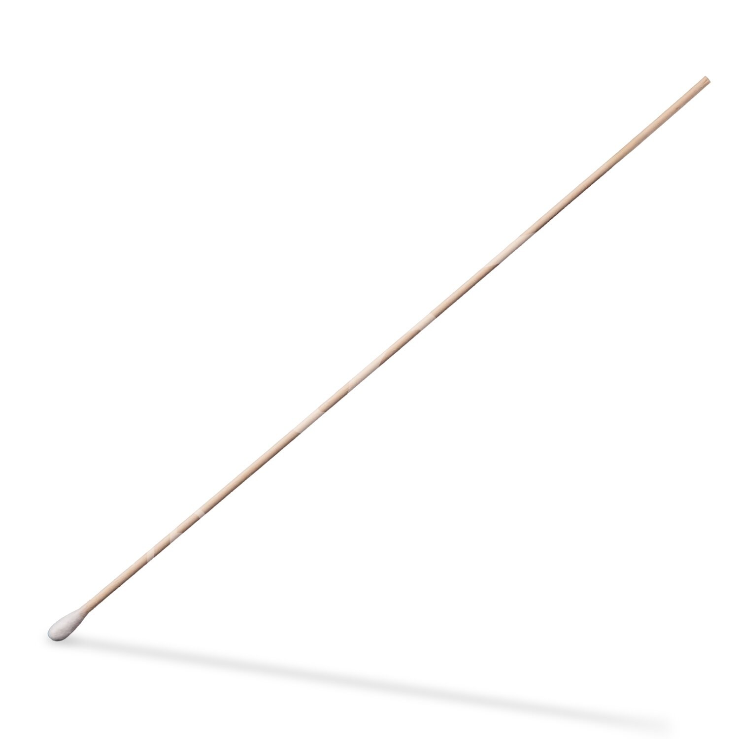 Wattestäbchen lang, 23cm Holzstiel, 4mm Wattekopf 100 Stück