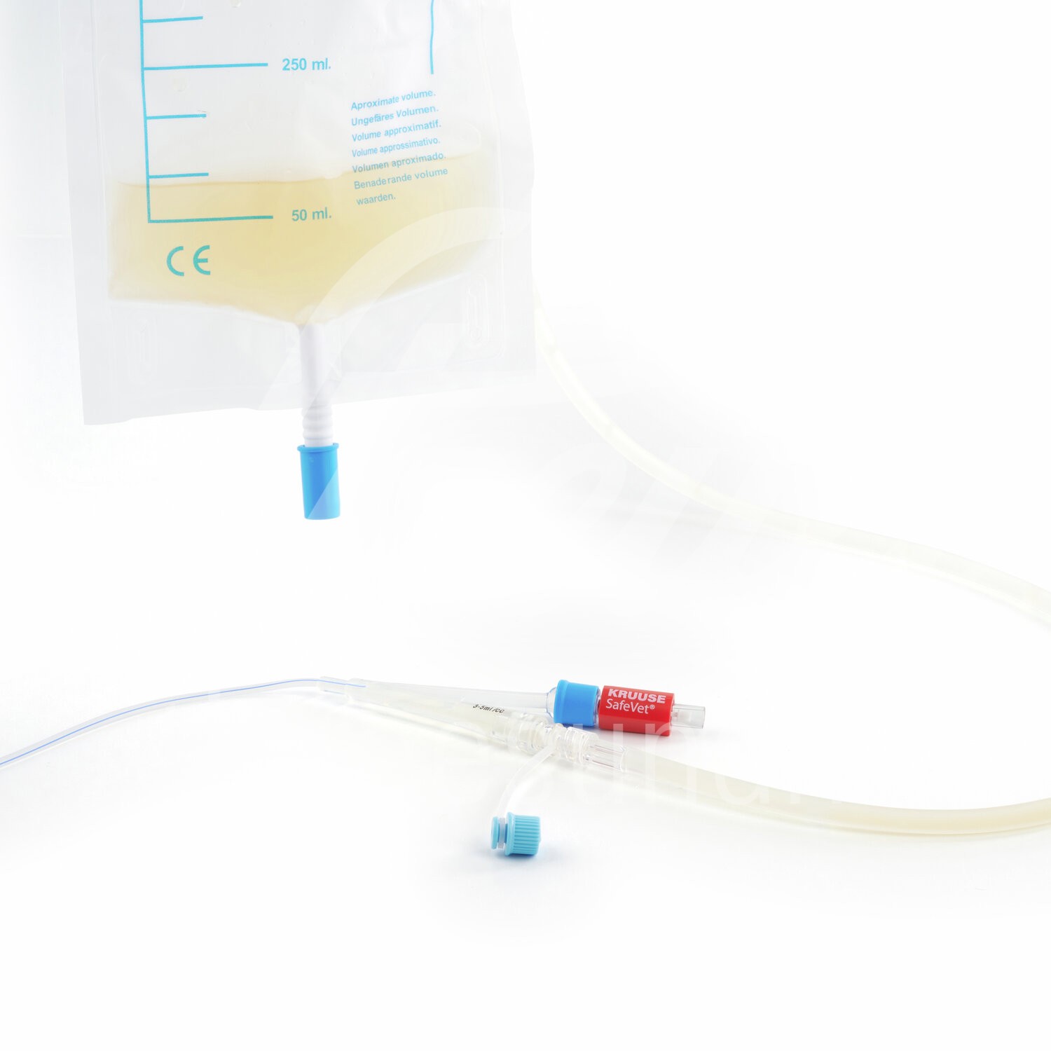 KRUUSE Foley Adapter mit Verschlusskappe 5 Stück