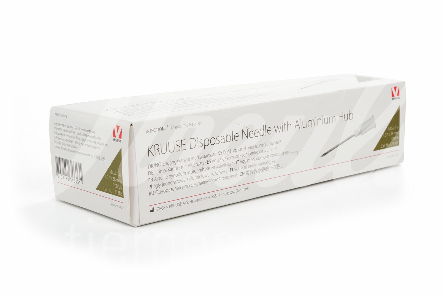 KRUUSE Einmalkanüle LL & Alu-Ansatz 18G 1,27 x 38 mm 100Stk KRUUSE Einmalkanüle LL & Alu-Ansatz 18G 1,27 x 38 mm 100Stk