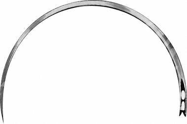Aesculap Wundnadel Federöhr 1/2-Kreis Rund 23mm 12 Stk.