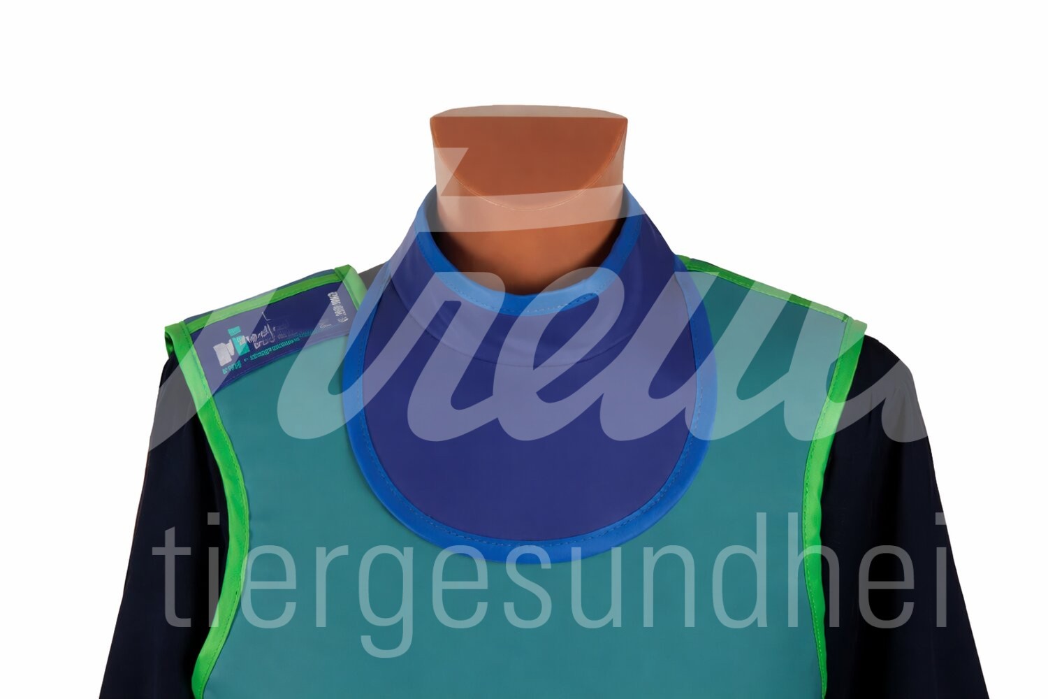 Schilddrüsenschutz mit Magnetverschluss blau 1 Stück