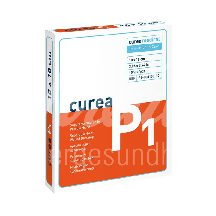 Curea P1 Wundauflage, 10 x 10 cm 5 Stück