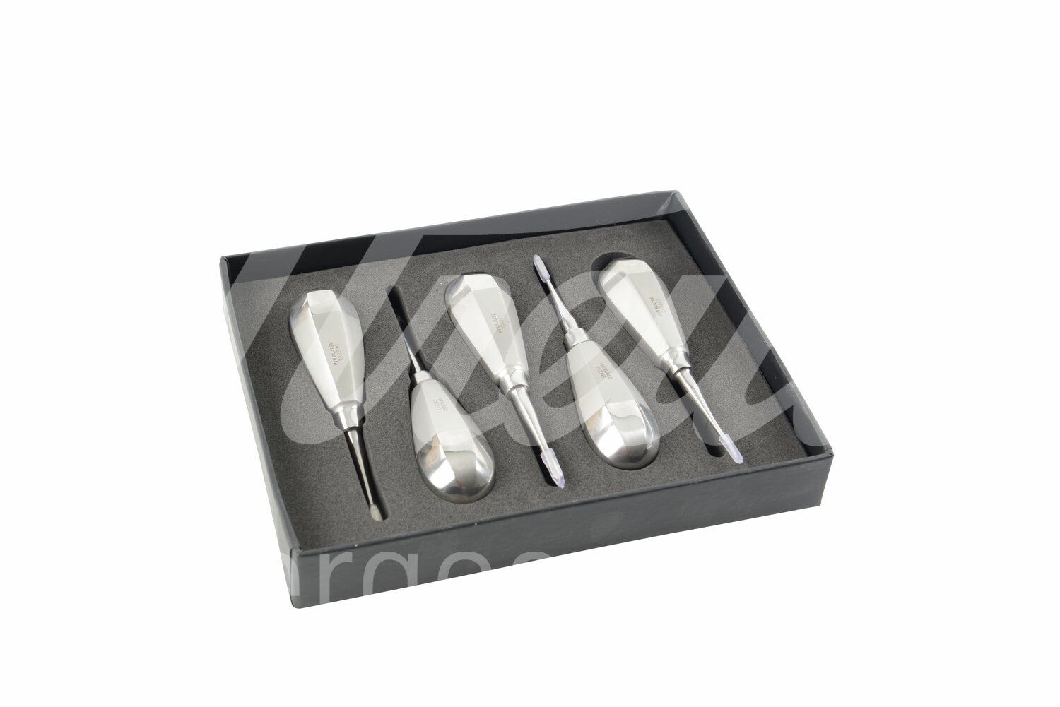 KRUUSE Dental-Set Luxator. 1-5mm m.geballten Griff 5-tlg 1Set