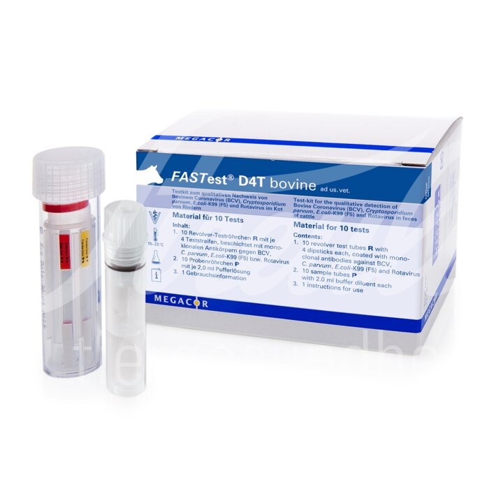 FASTest D4T bovine, neonatale Diarrhoe Kalb 10 Stück