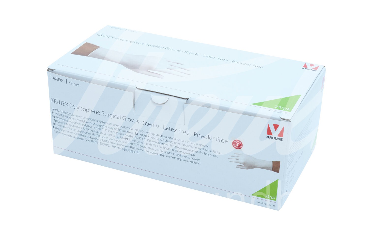 KRUTEX OP-Handschuh Polyisopren 7.0 puderfrei 25 Paar