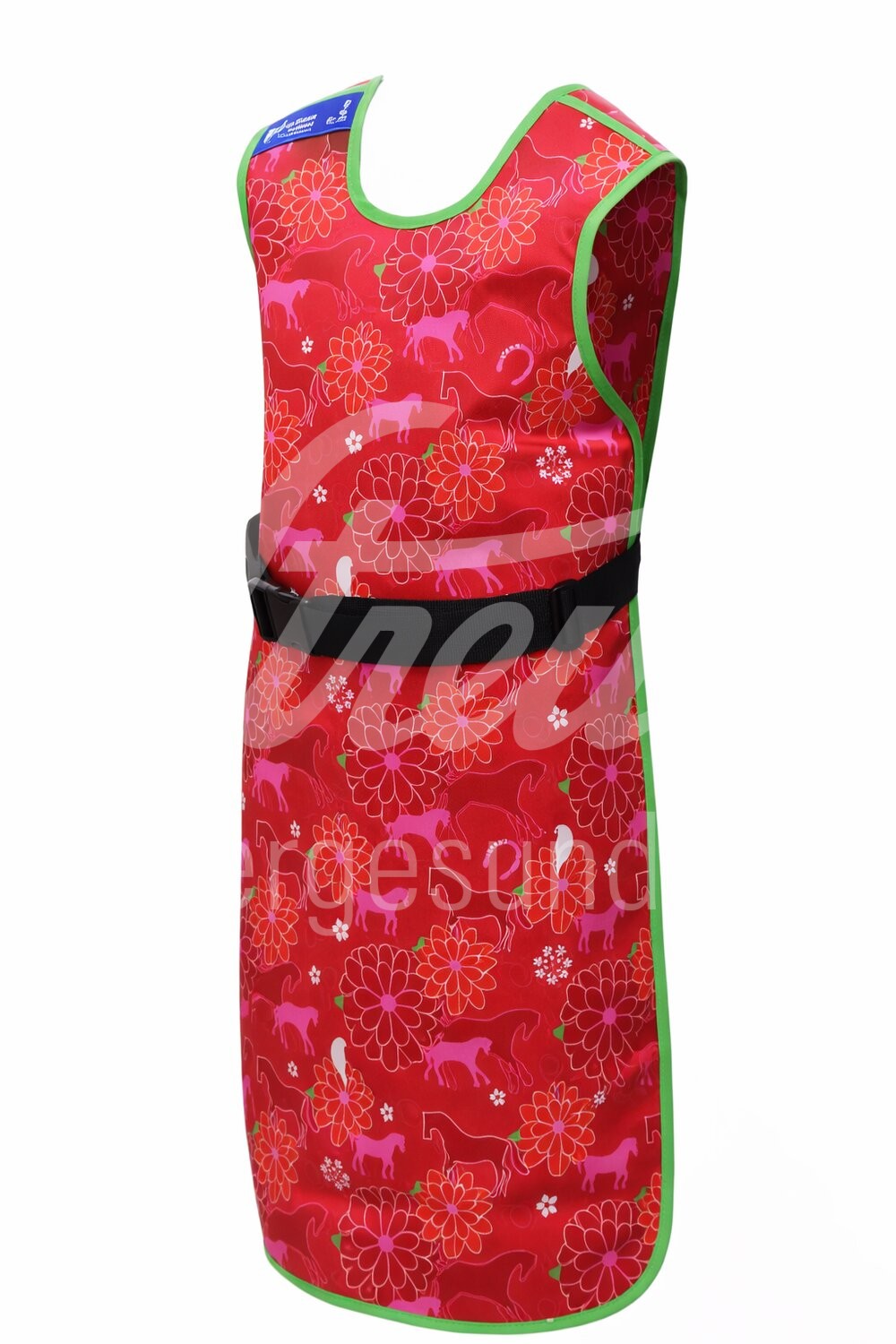 Röntgenschürze M 60/110 cm Muster Pferde m. Schnappv. 1 Stk