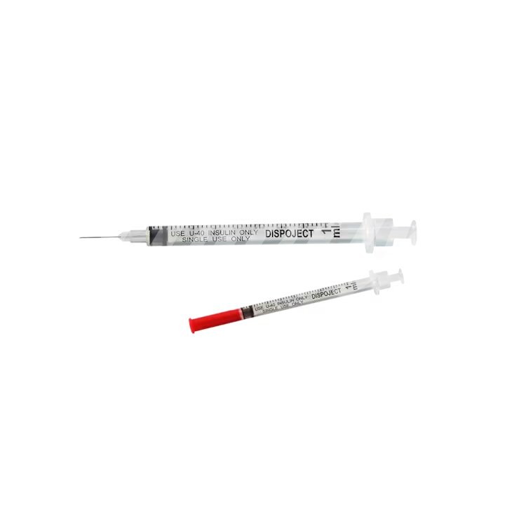 Dispoject Insulin U40 1ml, m. Nadel 29G 100 Stück