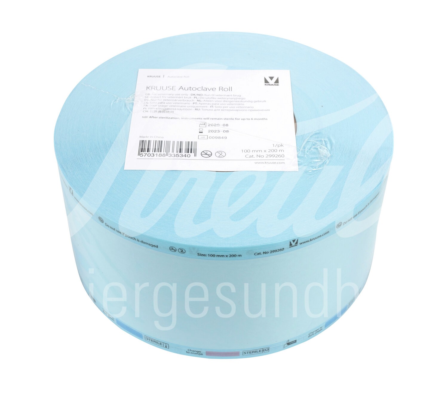 KRUUSE Sterirolle Folie/Papier 10 cm x 200 m Rolle 1 Stück