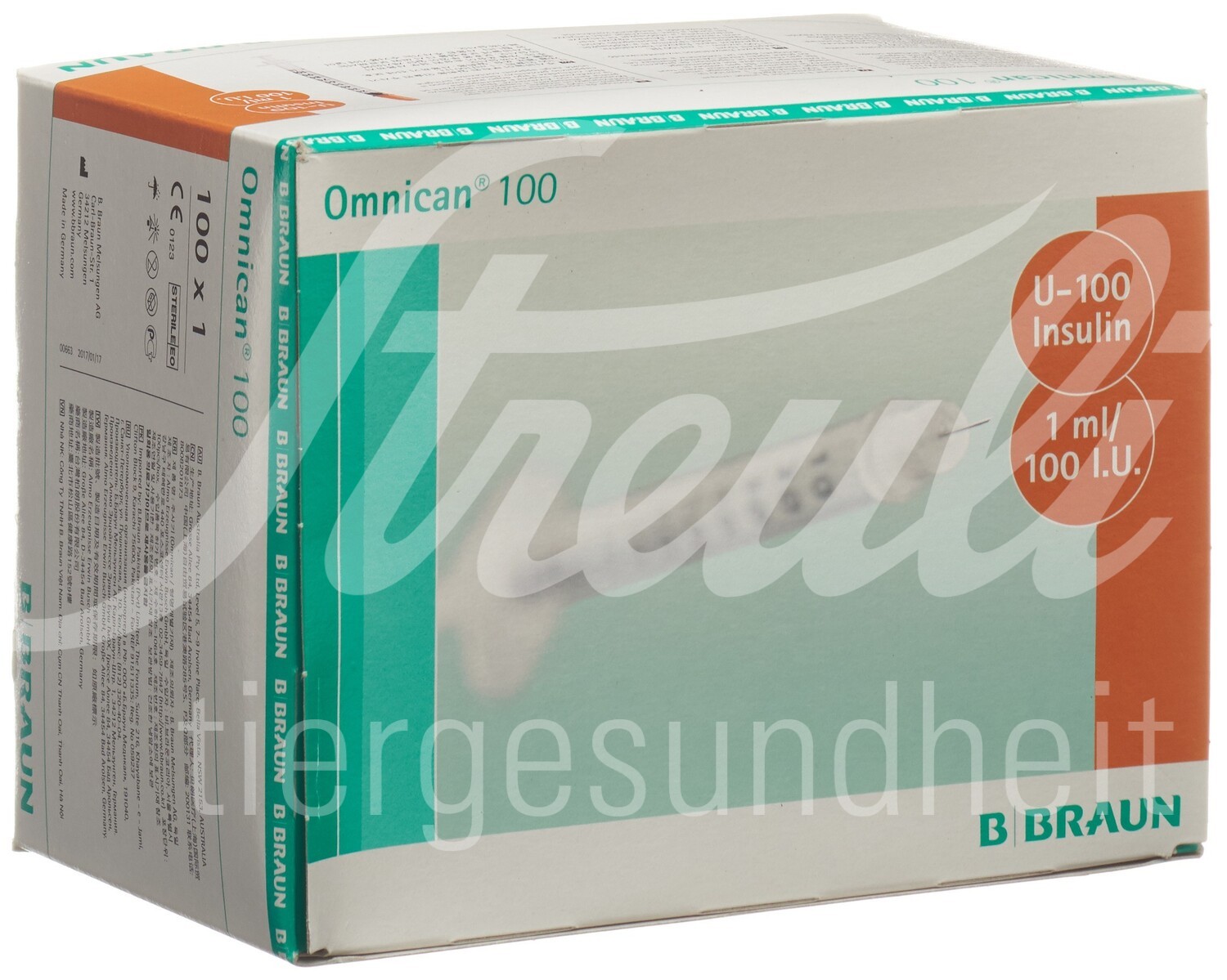 Omnican Insulin 100 1ml 0.3x12mm G30 einzel 100 Stk