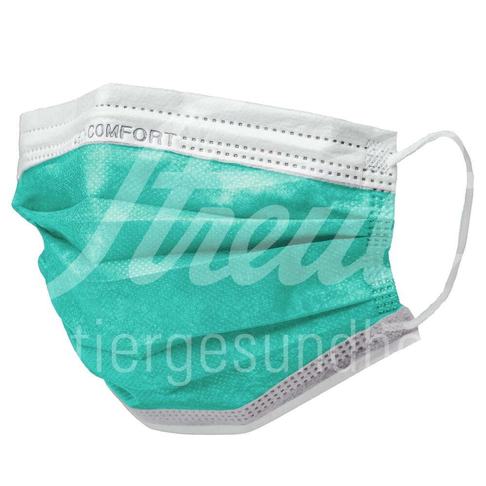 Mundschutz Typ IIR Loop 3-lagig grün 10 x 50 Stück