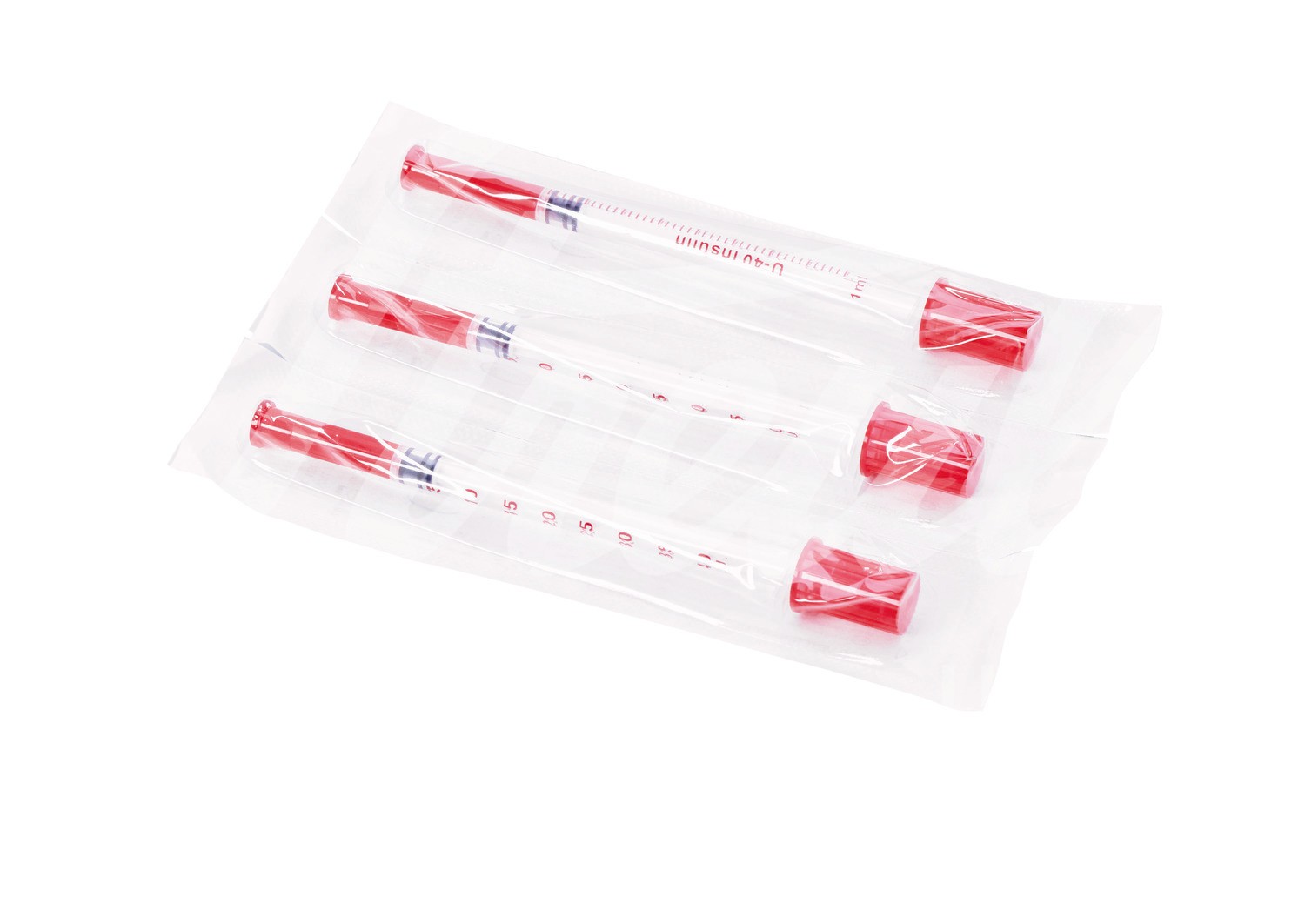 Einmalspritze Insulin U40 0,5ml m. Kanüle 0,3x12mm 30 Stk.