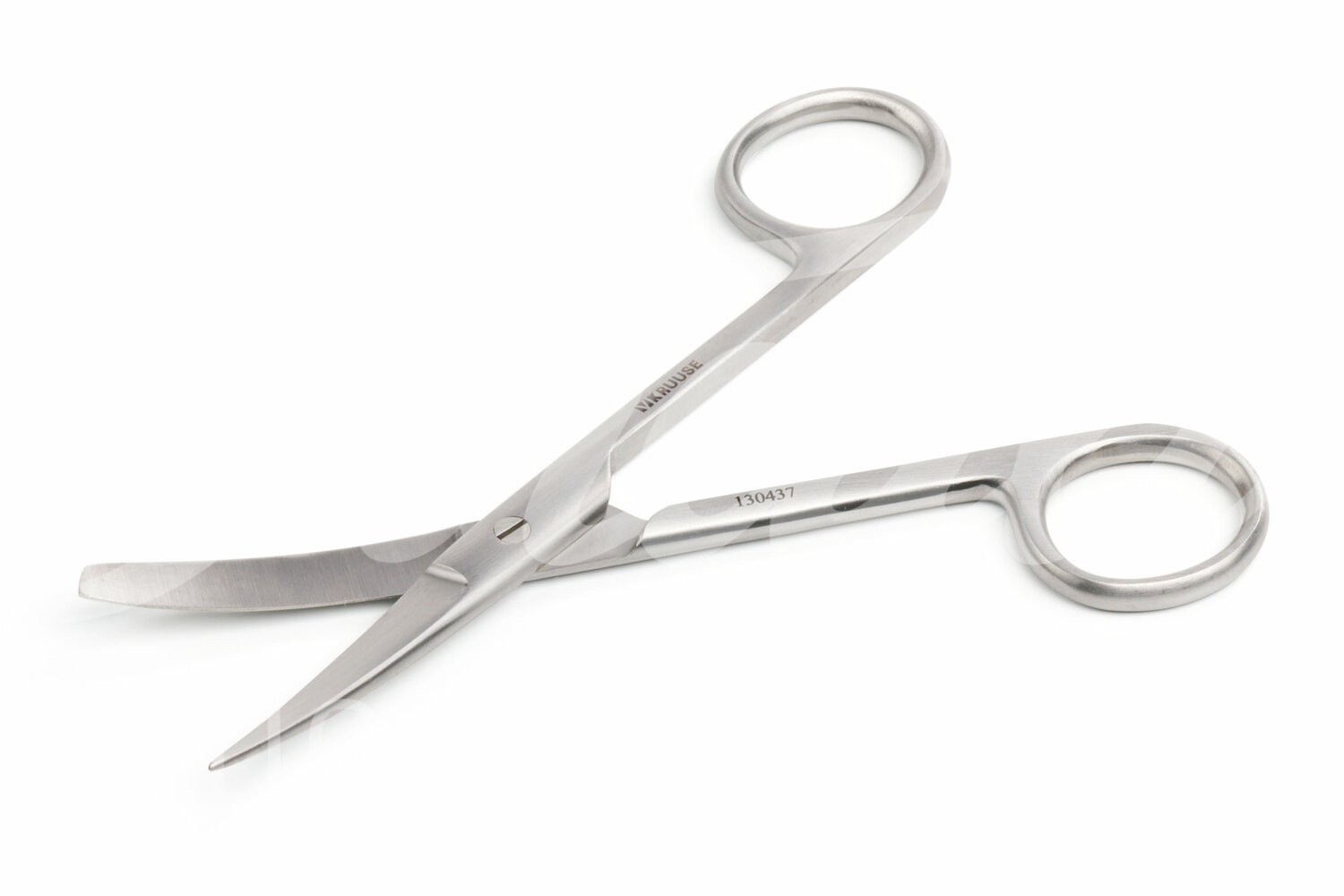 KRUUSE chirurgische Schere 11.5 cm spitz/stumpf gebogen 1 Stück