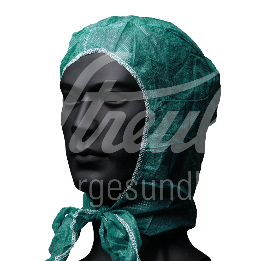 OP Astronautenhaube zum binden grün 100 Stück