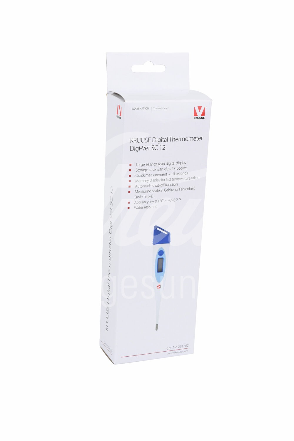 KRUUSE Grosstier Thermometer inkl. Box Digi-Vet SC 12 1 Stk