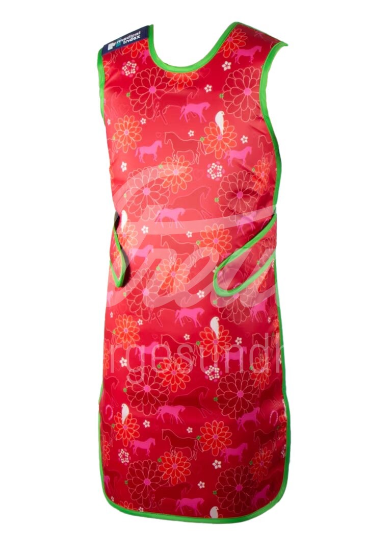 Röntgenschürze 110cm Muster Pferde mit Klettverschluss 1 Stück