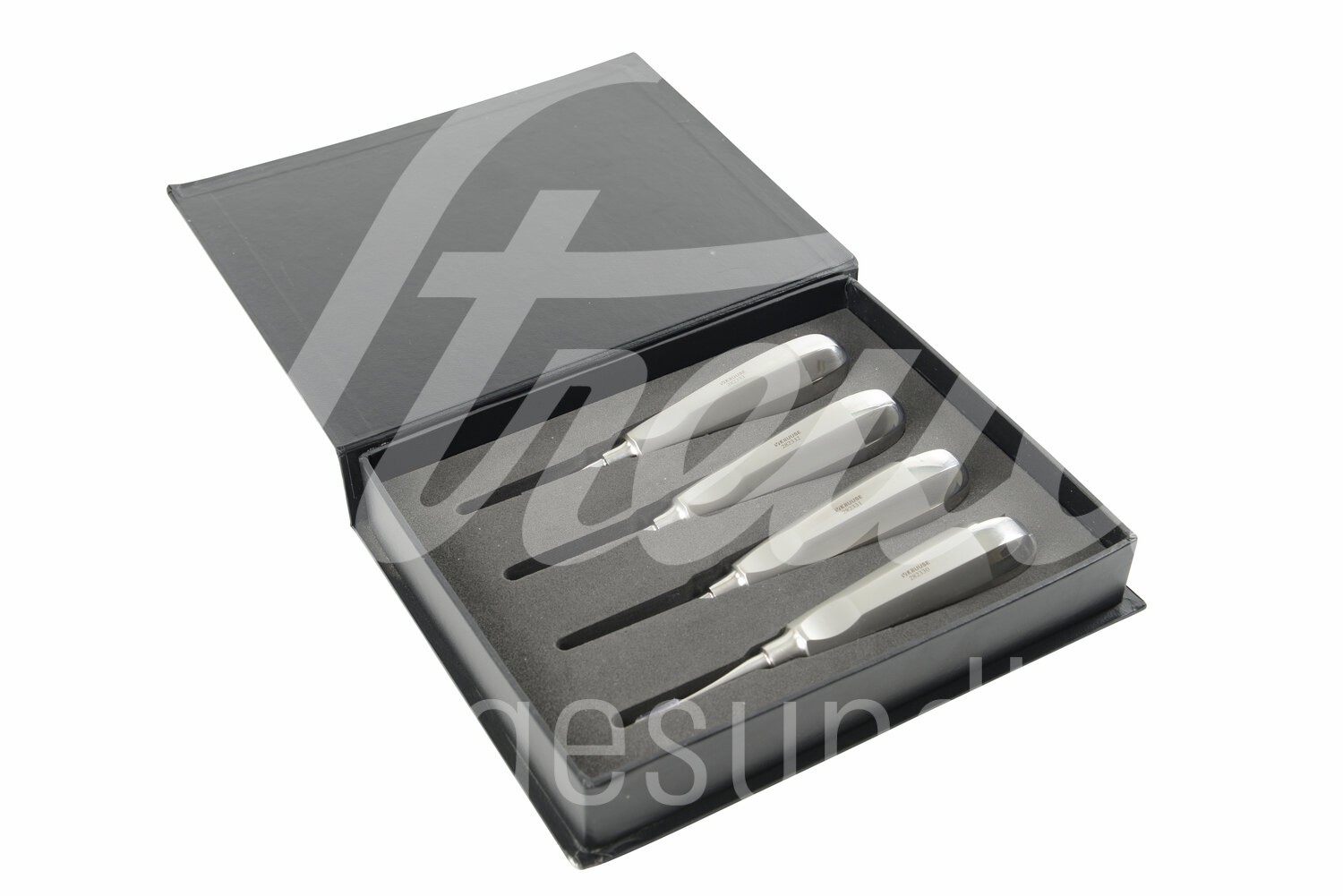 KRUUSE Dental-Set Elevator. 1-4 mm m. Standardgriff 4-tlg 1Set KRUUSE Dental-Set Elevator. 1-4 mm m. Standardgriff 4-tlg 1Set