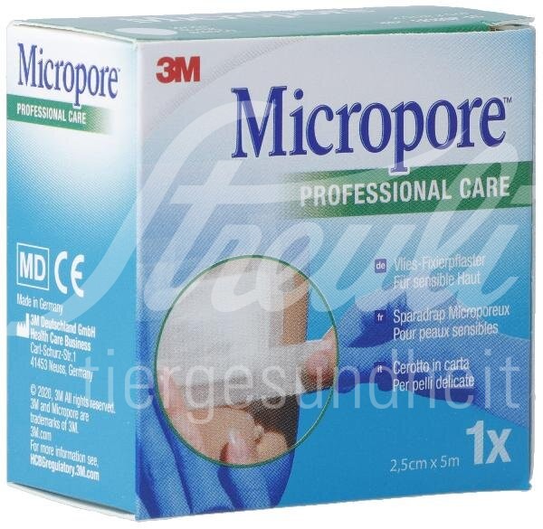 3M Micropore Vlies Rollenpflaster ohne Dispenser 25mmx5m weiss refill 3M Micropore Vlies Rollenpflaster ohne Dispenser 25mmx5m weiss refill