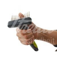 BUSTER Fell Kamm Unterfell lange flexible Zähne violett 1Stk.