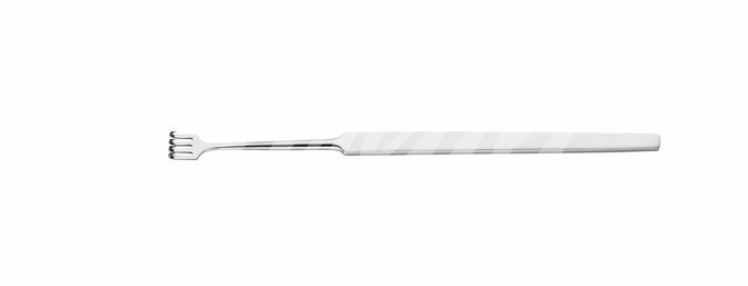 Wundhaken Rollet fein 13.5 cm spitz 4-zinkig 1 Stück Wundhaken Rollet fein 13.5 cm spitz 4-zinkig 1 Stück