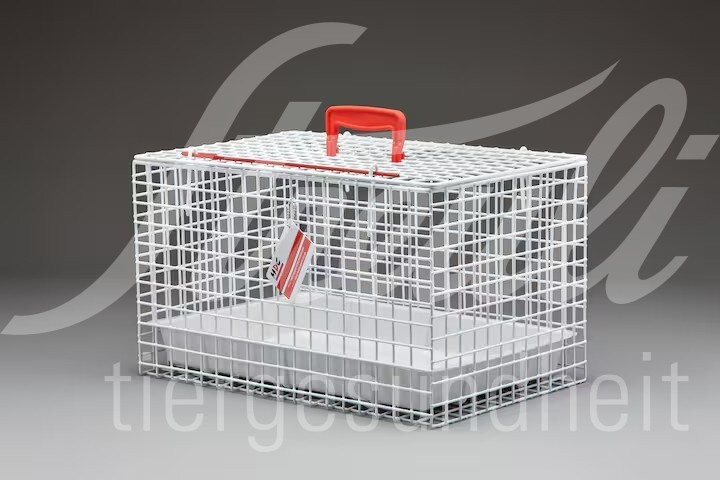 Katzenkäfig Weiss 46x29x29 cm inkl. Einlegeschale weiss 1 Stück