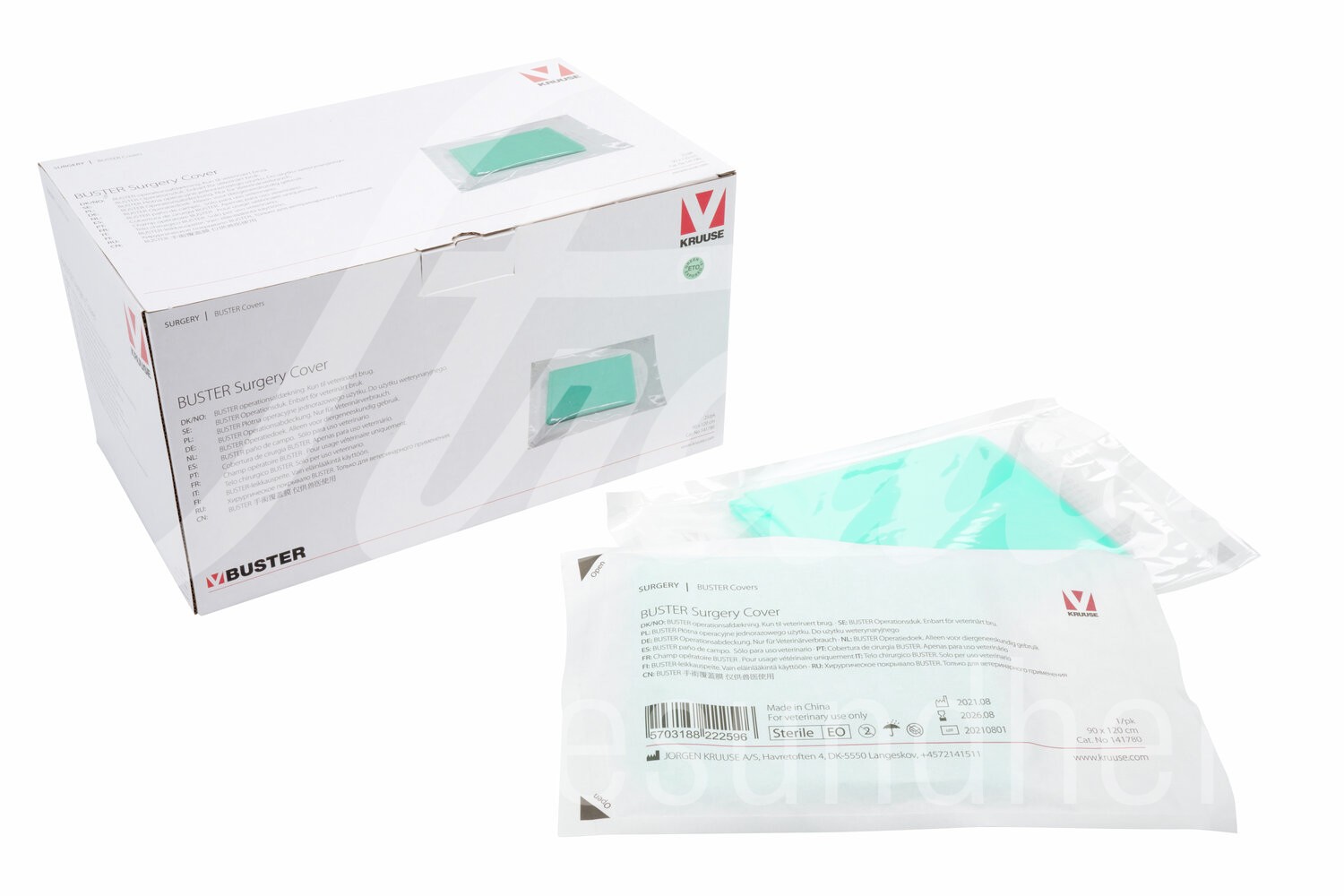 BUSTER OP-Abdecktuch o.Loch 1-lagig PE 90 x 120 cm 25 Stück