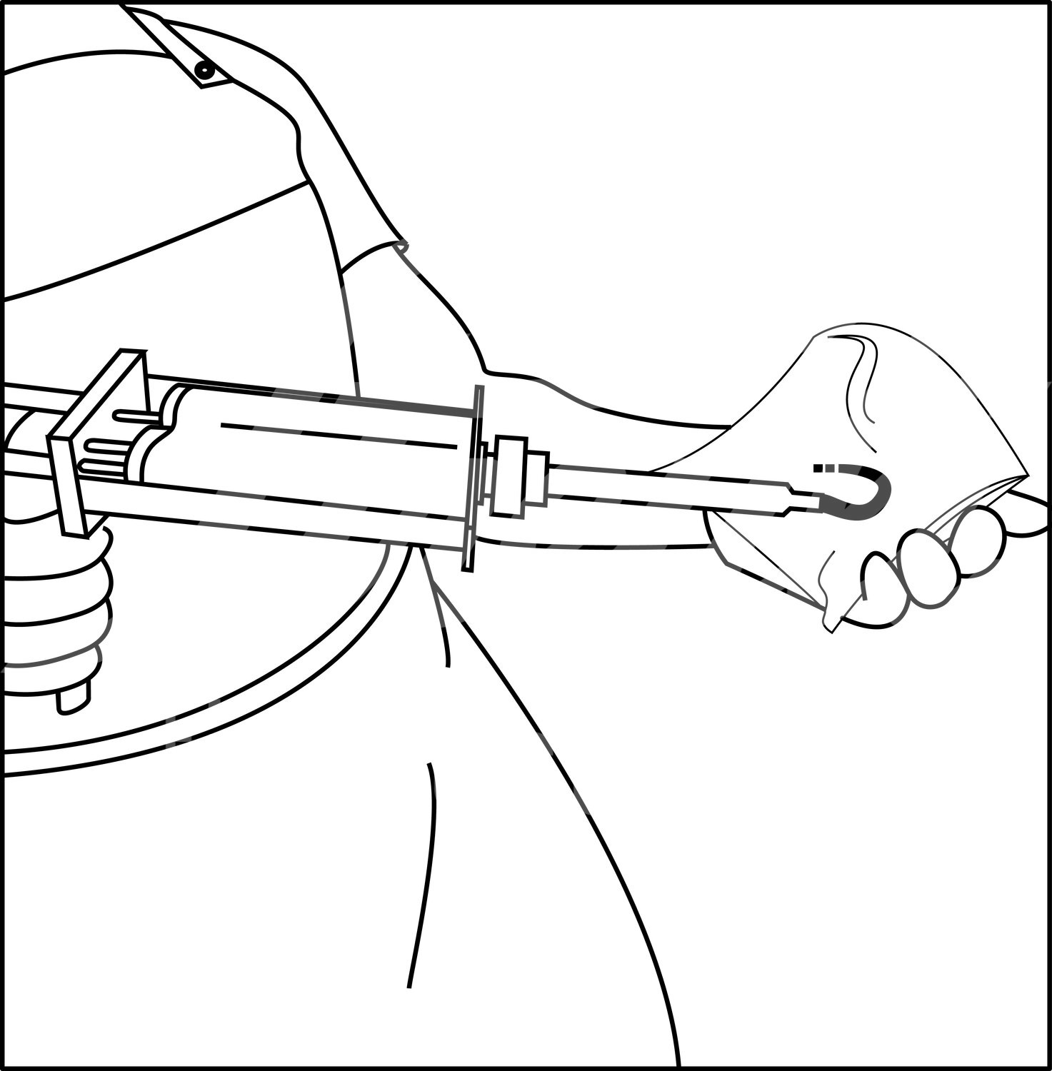KRUUSE Klauenkleber 2-Komp.-Polyurethan 200 ml Kartusche
