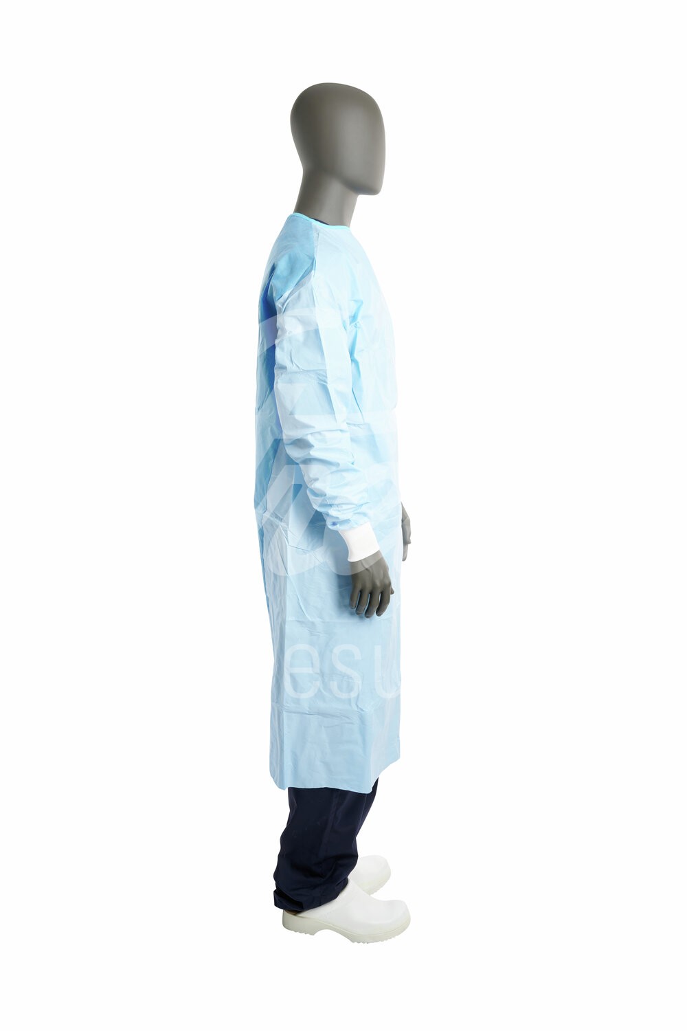 KRUUSE verstärkter Einweg-OP-Mantel Gr. L 130 cm 25 Stk