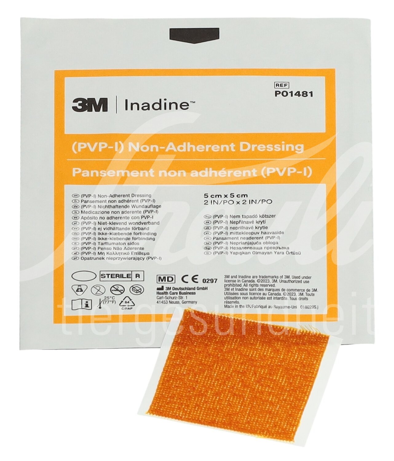 Inadine Wundauflage 5x5cm steril 25 Stk