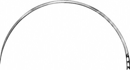 Aesculap Darmnadel Federöhr 1/2-Kreis Rund 20mm 12 Stk.