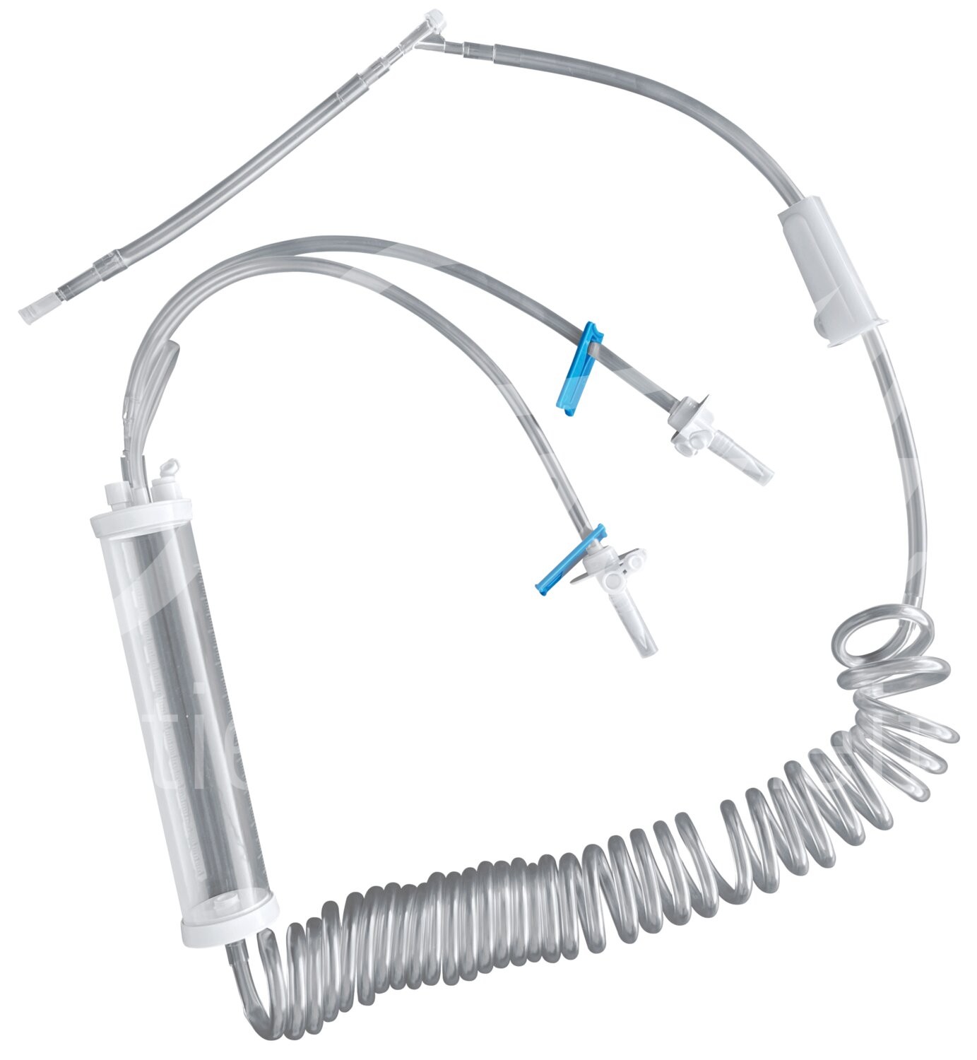 FV Infusionsleitung PUR mit 2-Spike 20 L/Std 4.8 m 5 Stück