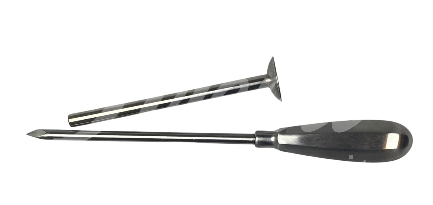 FV Trokar Metall Ø 7 x 120 mm m. Hülse & Metallgriff 1 Stück